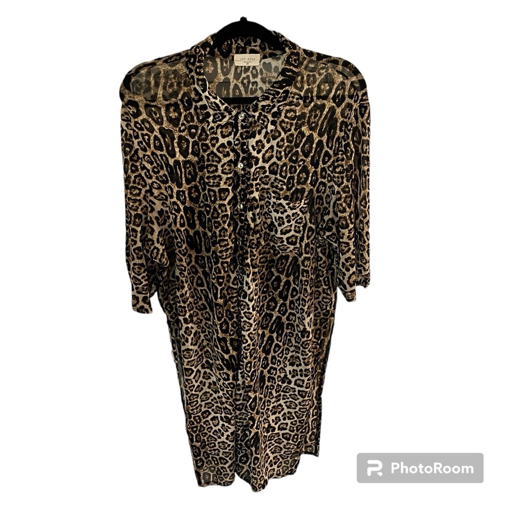 Leopard Print Tunic blouse by Ivy Rose size 2x